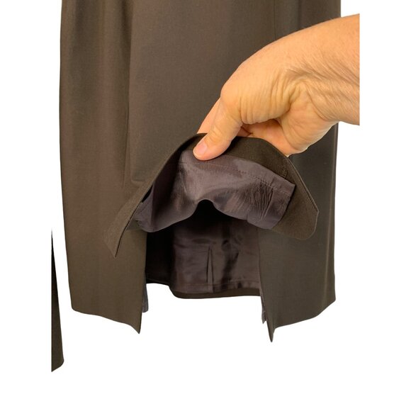 Lafayette 148 Women's Wool Blazer & Skirt Set Size 10/12  Brown 7401 GUC - Picture 7 of 11